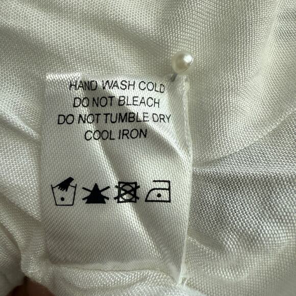 Tularosa Halo Embroidered Tassel Dress | White Boho Mini Revolve | Size XS - Picture 8 of 10